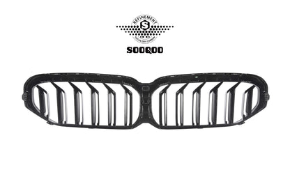 BMW 5系 G30 G31 LCI 單格柵款碳纖維水箱護罩 T-221B