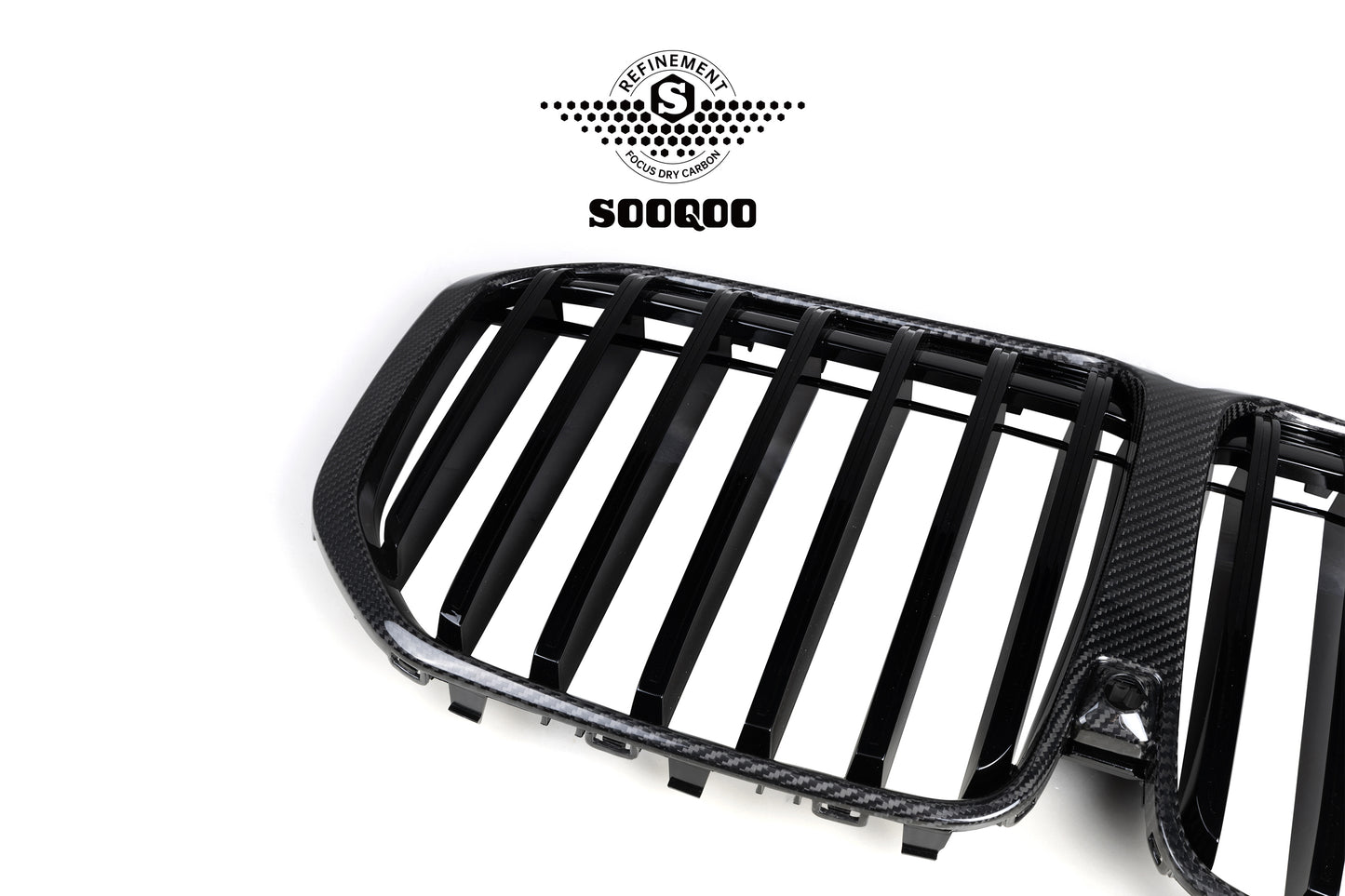 BMW X7 LCI G07 格柵款碳纖維水箱護罩 T-354