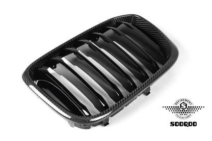BMW X3M F97 X4M F98 小改前 單格柵款碳纖維水箱護罩 T-281A