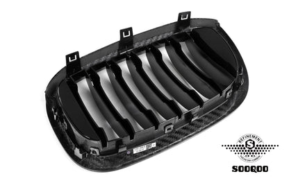 BMW X3M F97 X4M F98 小改前 單格柵款碳纖維水箱護罩 T-281A