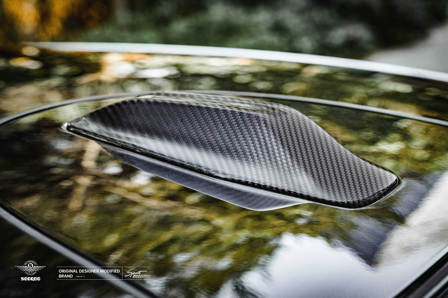 BMW M5 G90 碳纖維天線蓋 T-436