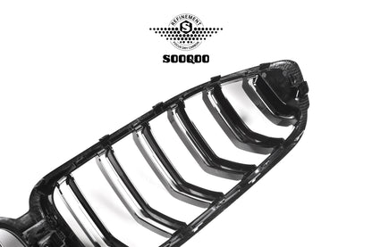 BMW M8 F91 雙格柵款碳纖維水箱護罩 T-266