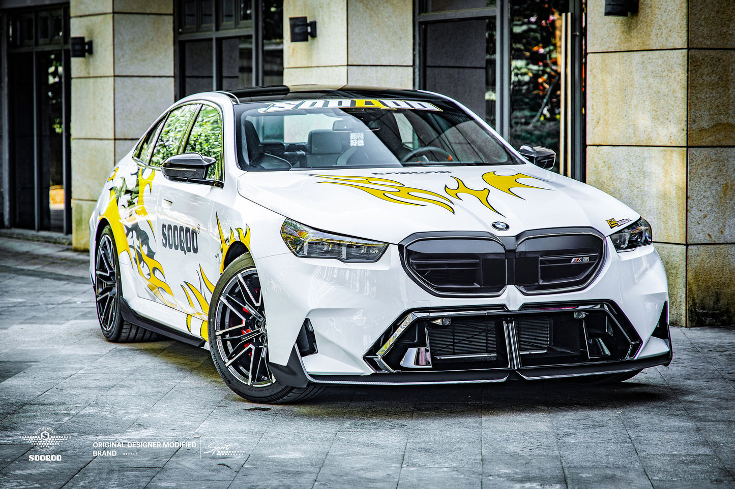 BMW M5 G90 G99 MP款碳纖維前下擾流 T-471