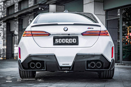 BMW M5 G90 G99 MP款碳纖維後下擾流 T-473