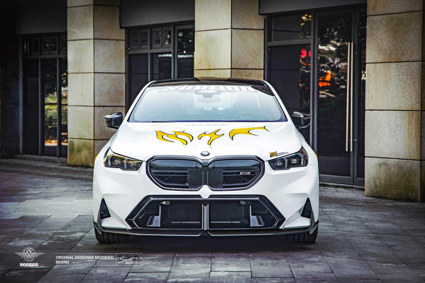 BMW M5 G90 G99 MP款碳纖維前下擾流 T-471