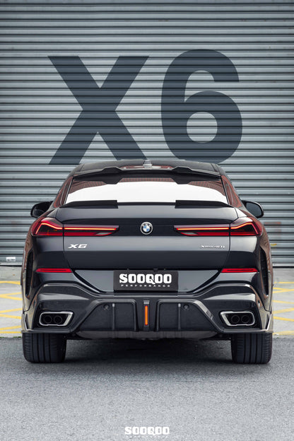 BMW X6 G06 LCI SQ款碳纖維後擾流 T-501