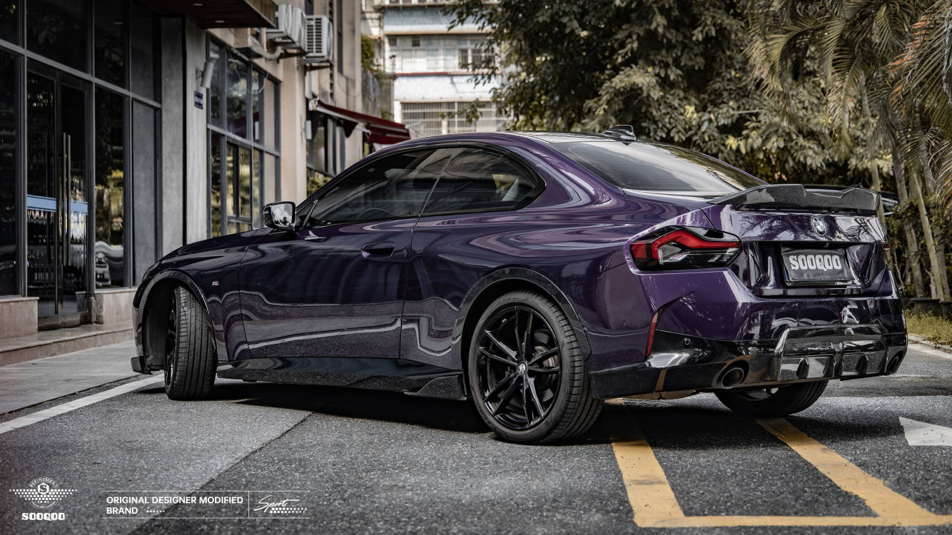 BMW 2系G42 MP款碳纖維輪弧飾條