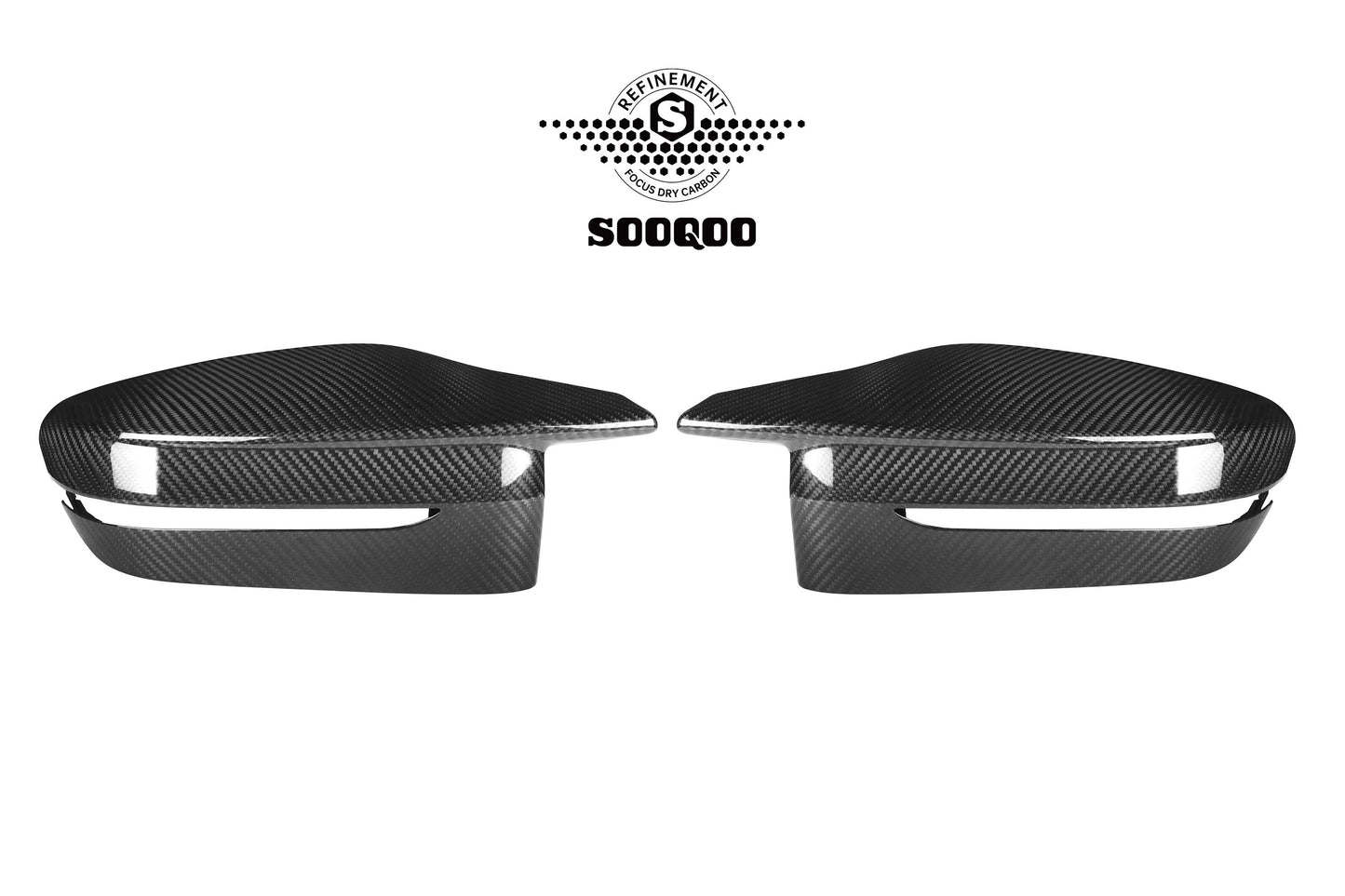 BMW 5系G30 M4款碳纖維後視鏡蓋 H-006B