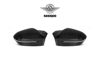 BMW X3 G45 SQ款碳纖維牛角後照鏡飾蓋 H-056