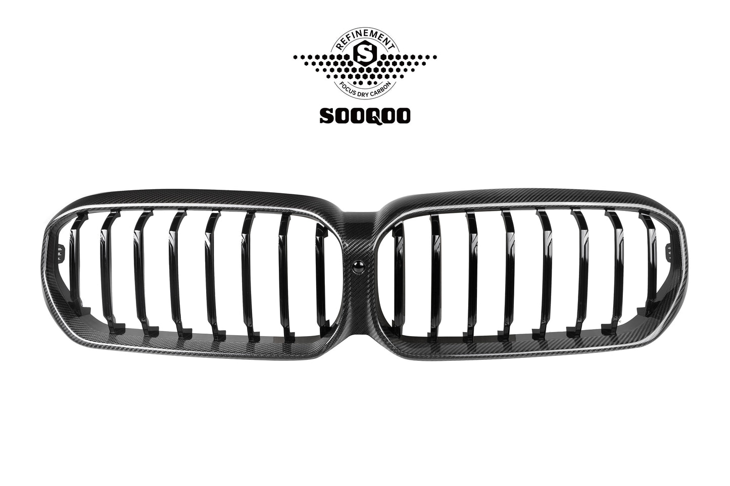 BMW 5系 G30 LCI 單格柵款碳纖維水箱護罩 T-221A