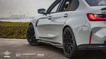 BMW M3G80 M3G81 SQ款碳纖維側裙 T-322