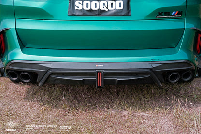 BMW X5M F95 SQ款碳纖維後出風口飾蓋