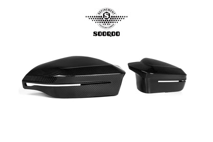 BMW X3 G45 SQ款碳纖維牛角後照鏡飾蓋 H-056