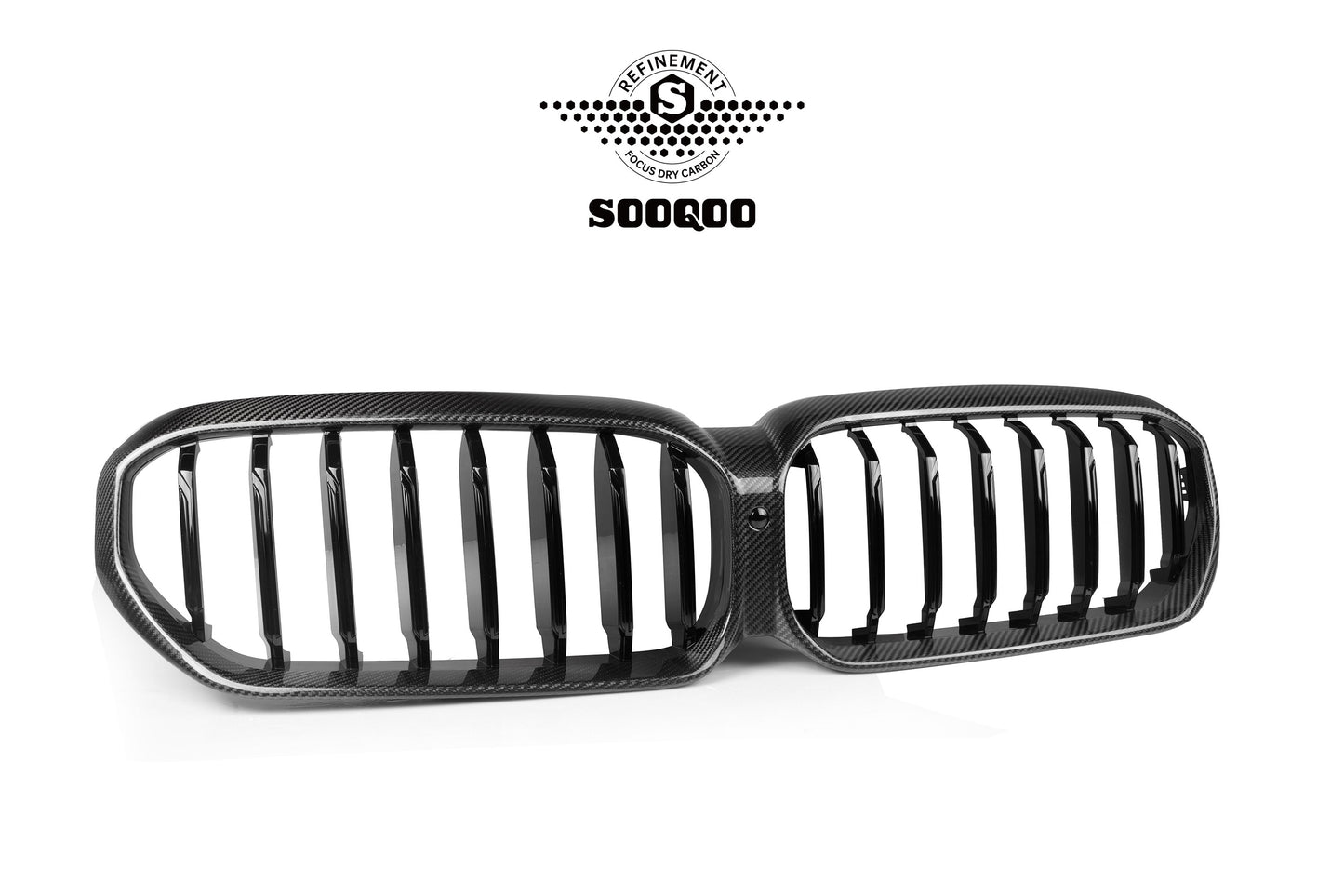 BMW 5系 G30 LCI 單格柵款碳纖維水箱護罩 T-221A