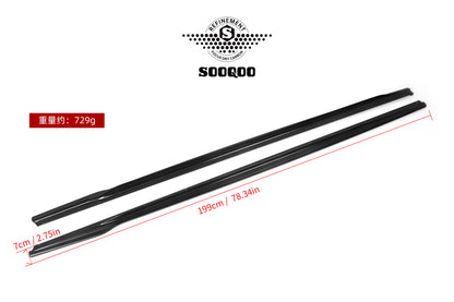 BMW 2系G42 SQ款碳纖維裙邊側裙