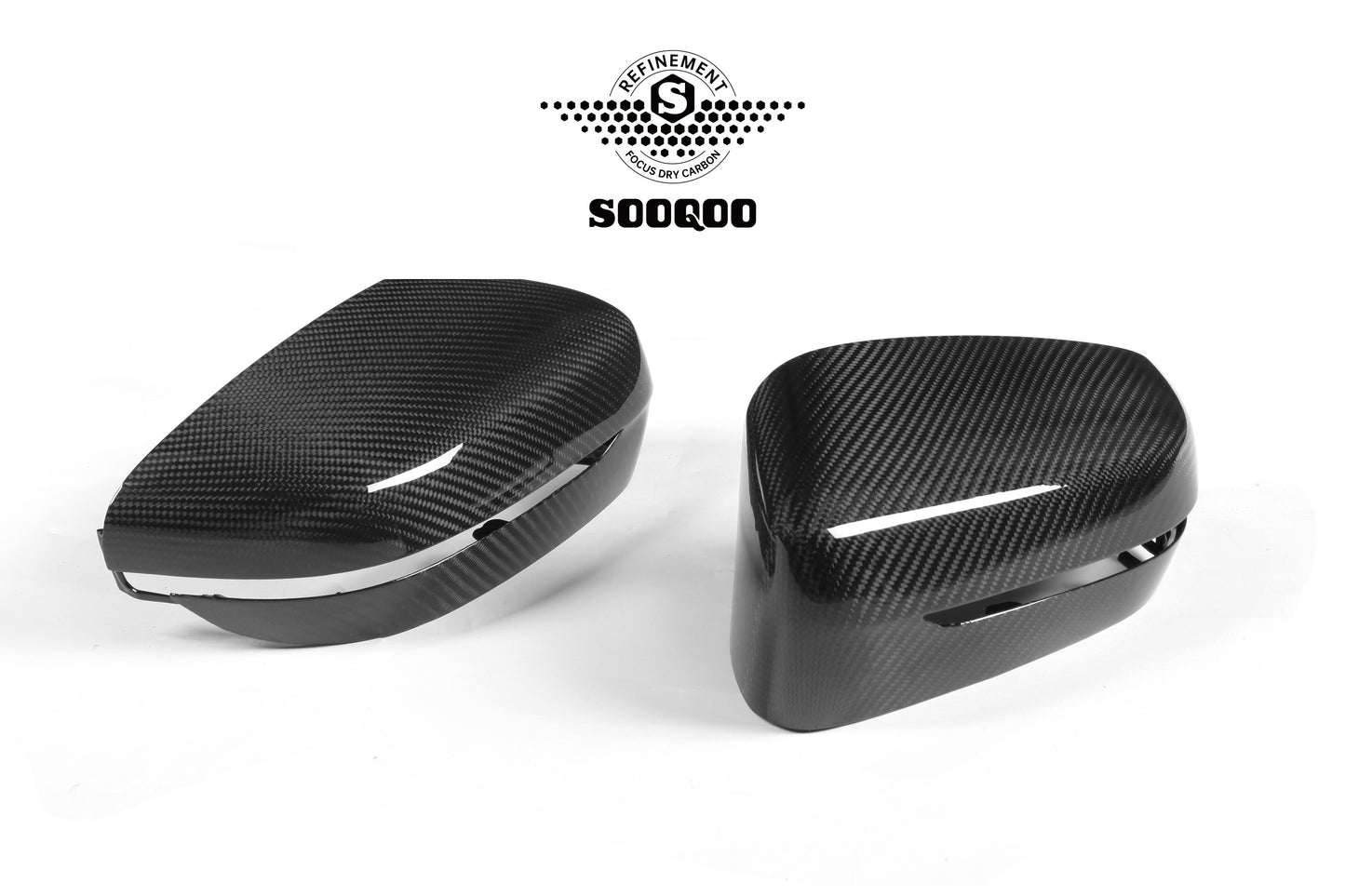 BMW 5系G30 原車款碳纖維後視鏡蓋 H-034B