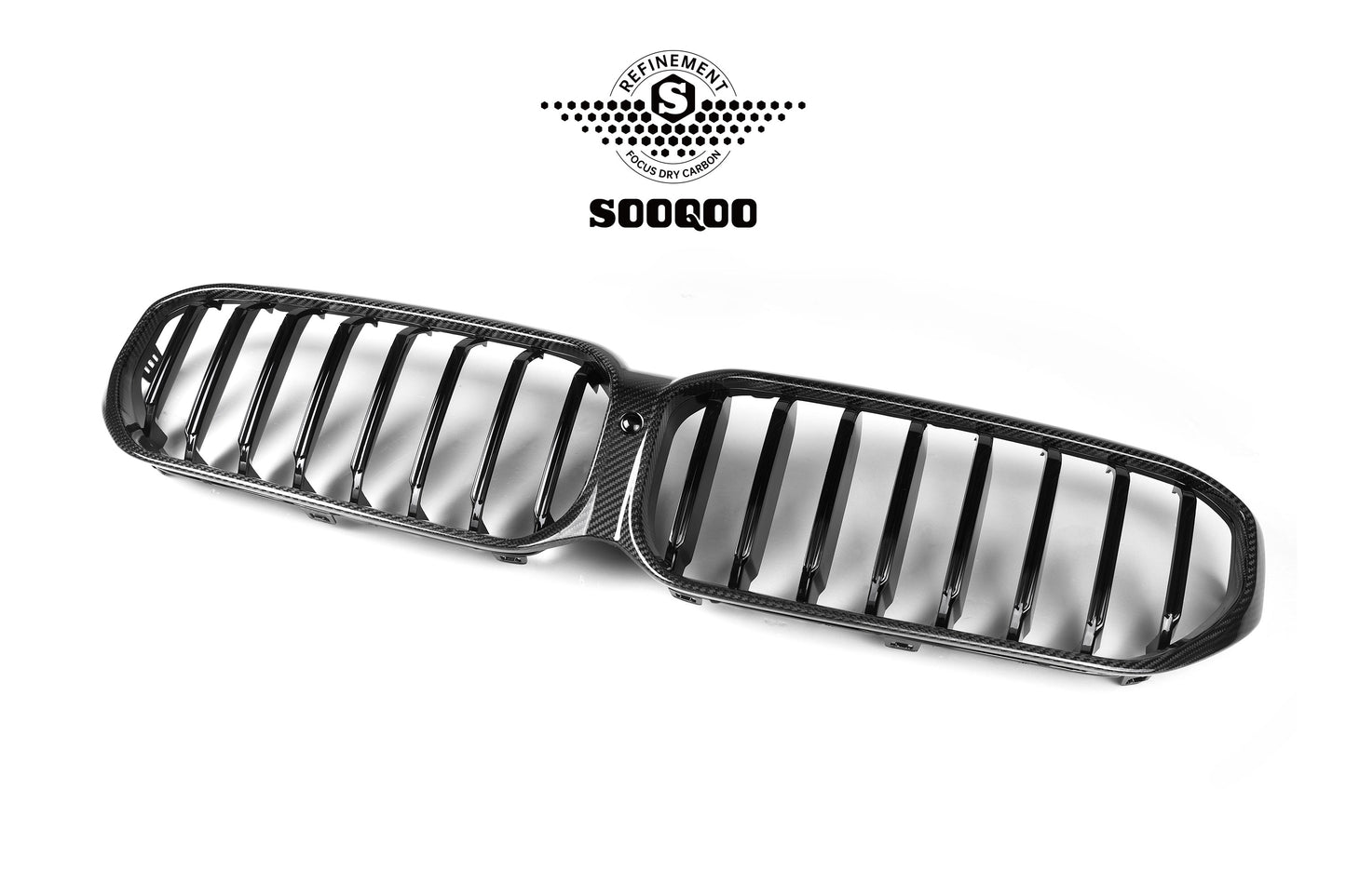 BMW 5系 G30 LCI 單格柵款碳纖維水箱護罩 T-221A