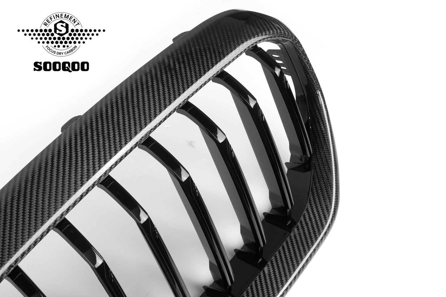 BMW 5系 G30 LCI 單格柵款碳纖維水箱護罩 T-221A