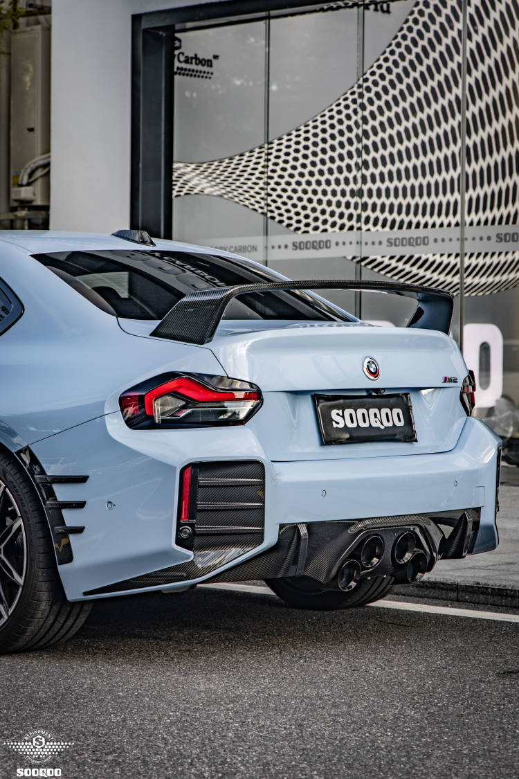BMW M2 G87 MP款碳纖維排氣中置後擾流 T-312