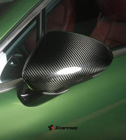 Porsche Panamera 971 原車OEM款 環景輔助 乾式碳纖維後視鏡蓋