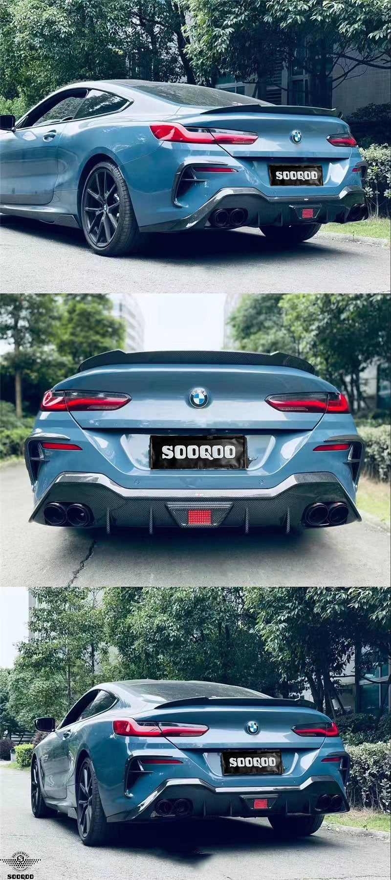 BMW 8系G15 V款碳纖維尾翼 T-073