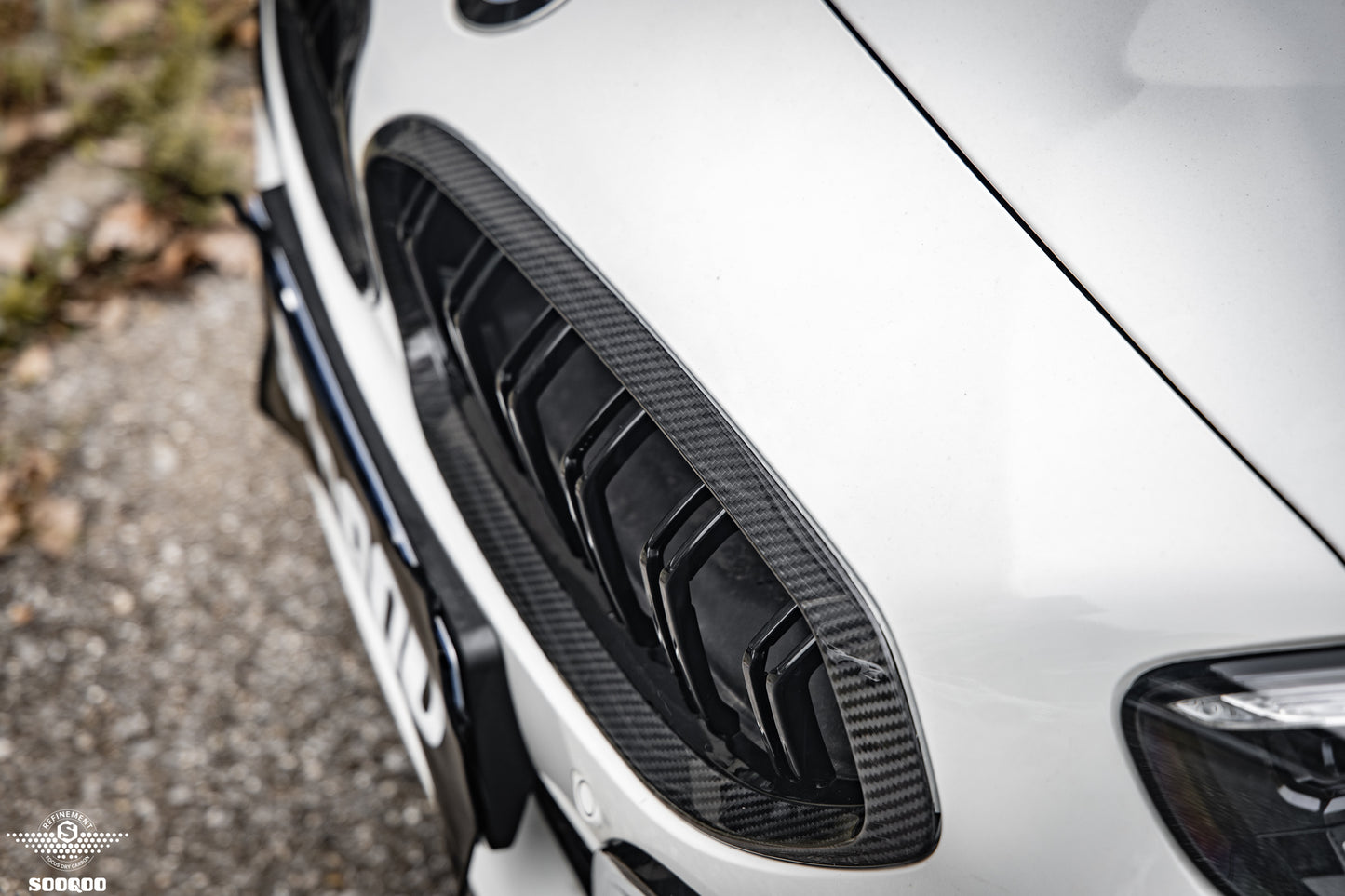BMW Z4 G29 雙格柵款乾碳纖維水箱護罩 T-302