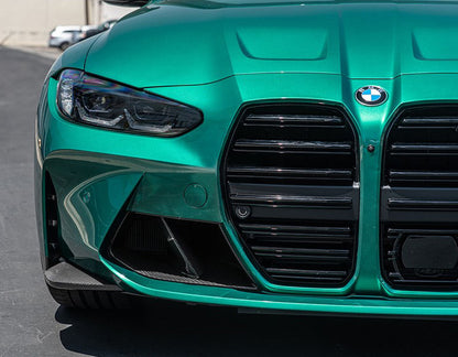 BMW M3G80 M4G82 原車款 替換式前側乾碳纖維擾流 T-095