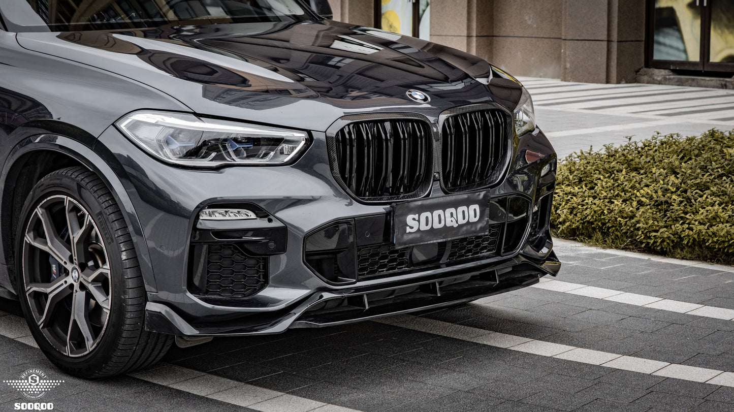 BMW X5 G05 前期双格柵式碳纖維水箱護罩 T-261B
