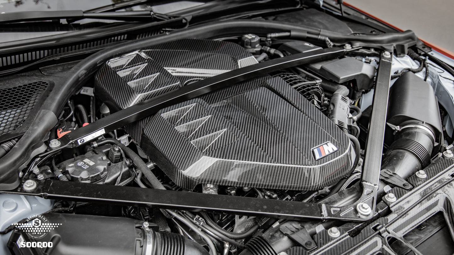 BMW M2 G87 碳纖維引擎室飾蓋 T-347