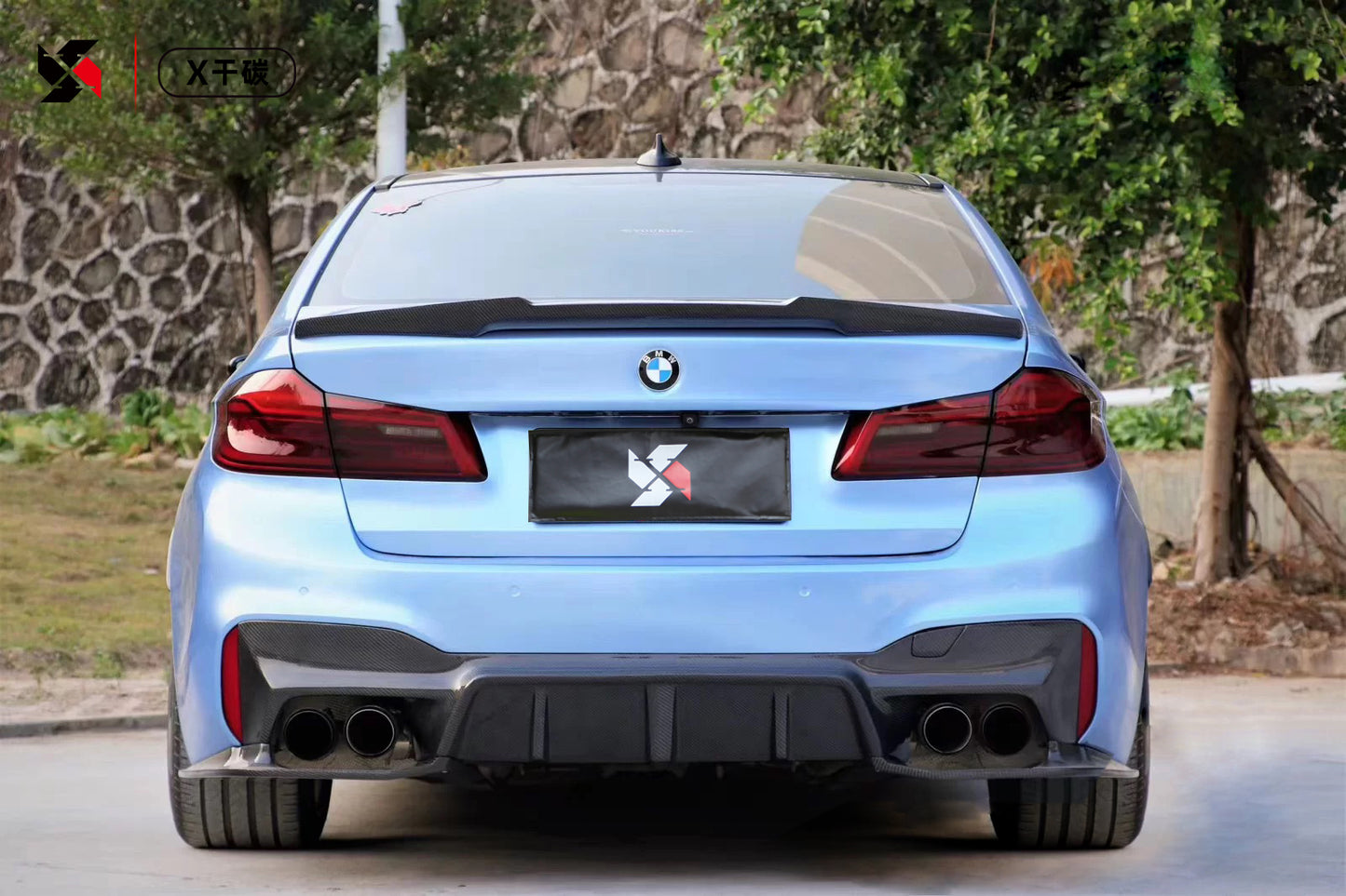 BMW M5 F90 5系 G30 M4款碳纖維尾翼 T-050