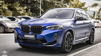 BMW X3M F97 X4M F98 雙格柵碳纖維水箱護罩 T-260