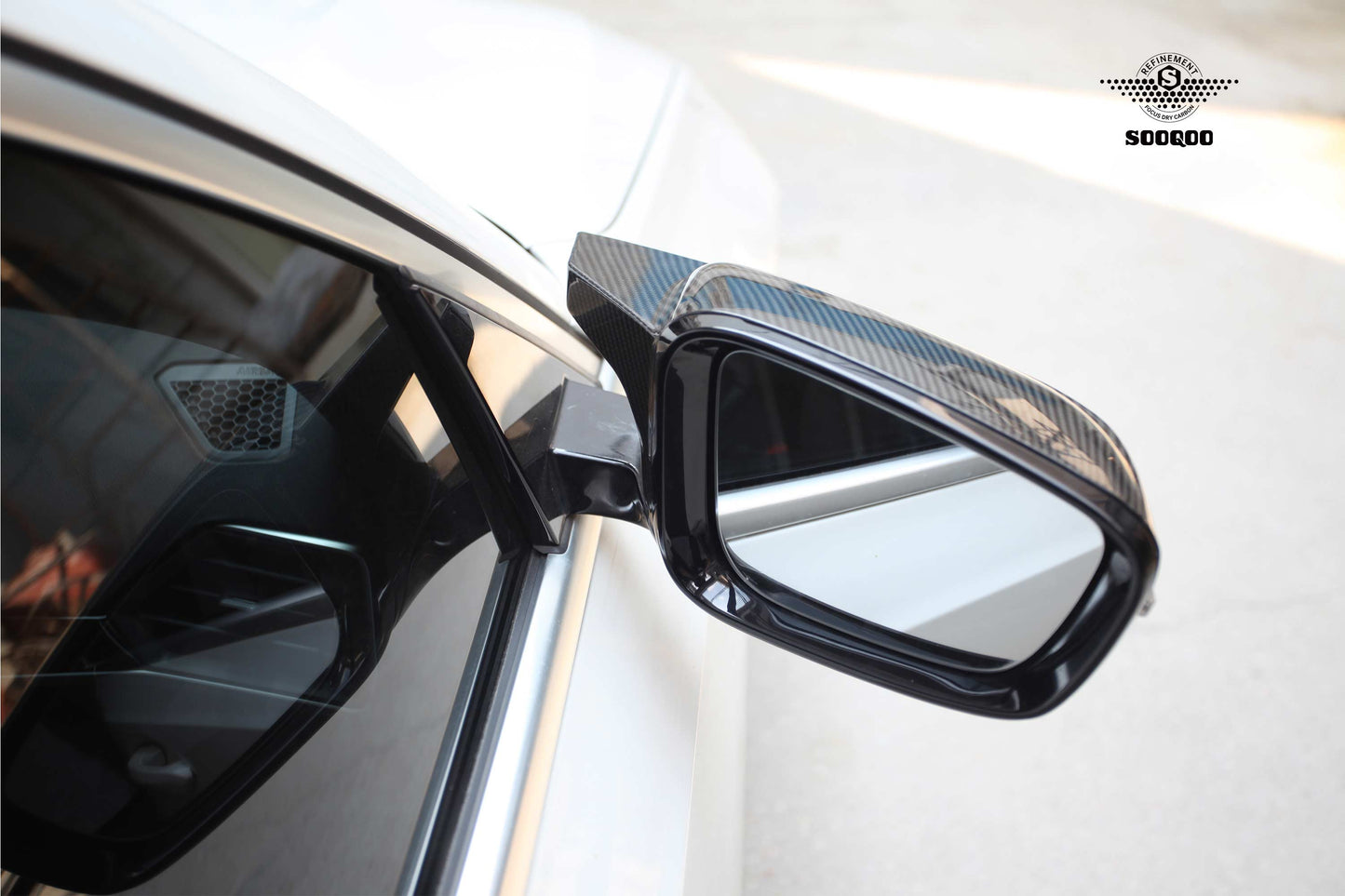 BMW 5系G30 M4款碳纖維後視鏡蓋 H-006B