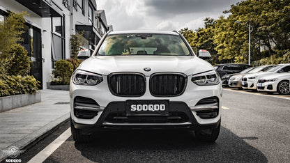 BMW X3M F97 X4M F98 小改前 雙格柵款碳纖維水箱護罩 T-281B