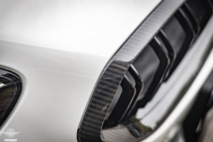 BMW Z4 G29 雙格柵款乾碳纖維水箱護罩 T-302