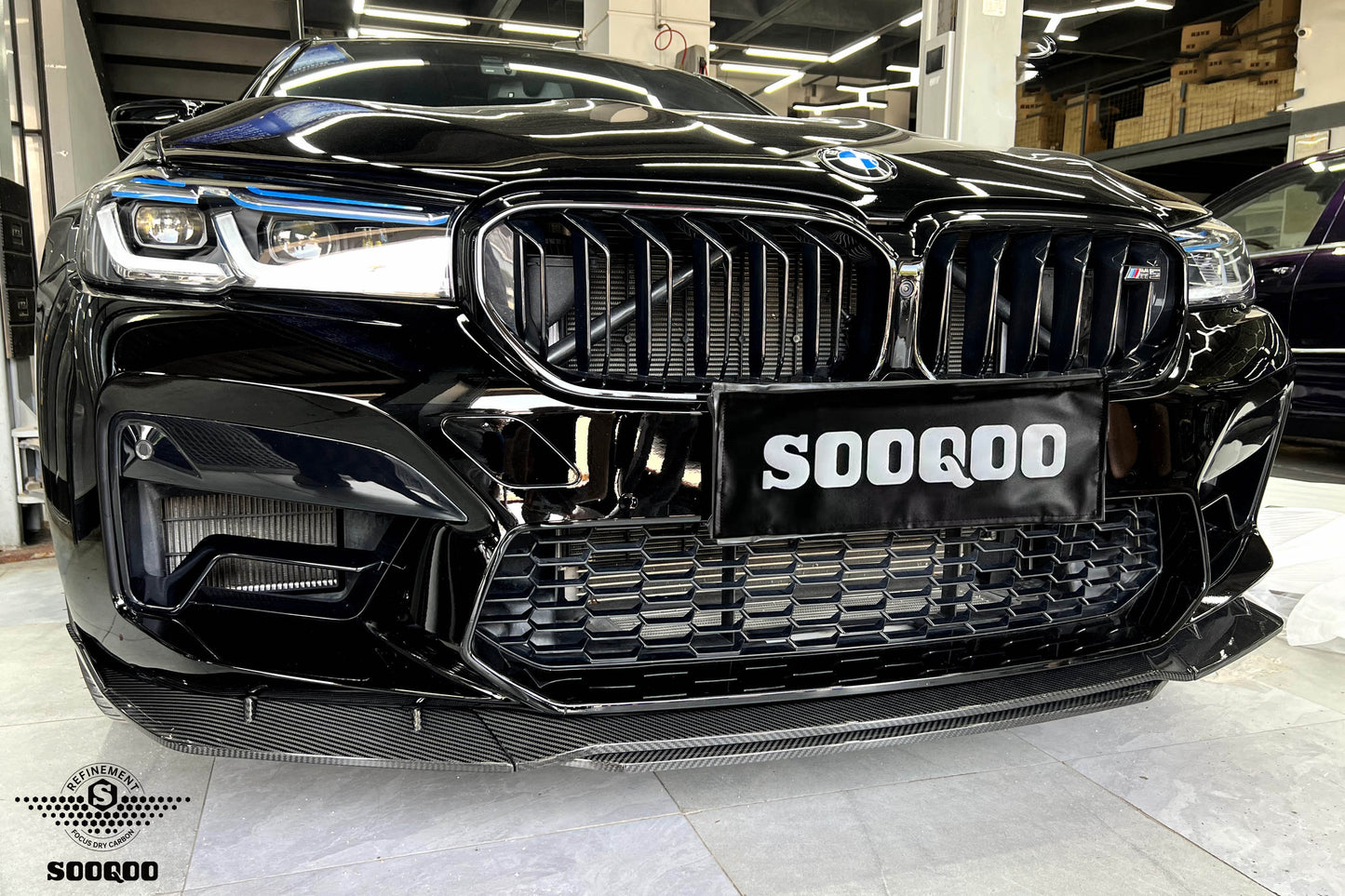 BMW M5 F90 MT款碳纖維前擾流 T-167