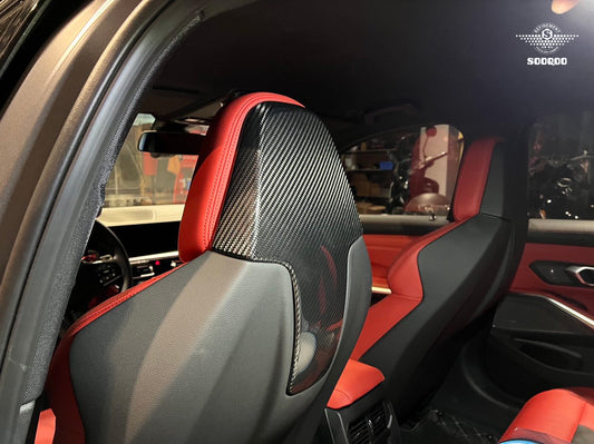 BMW M POWER系列 原車款碳纖維座椅飾板 T-128