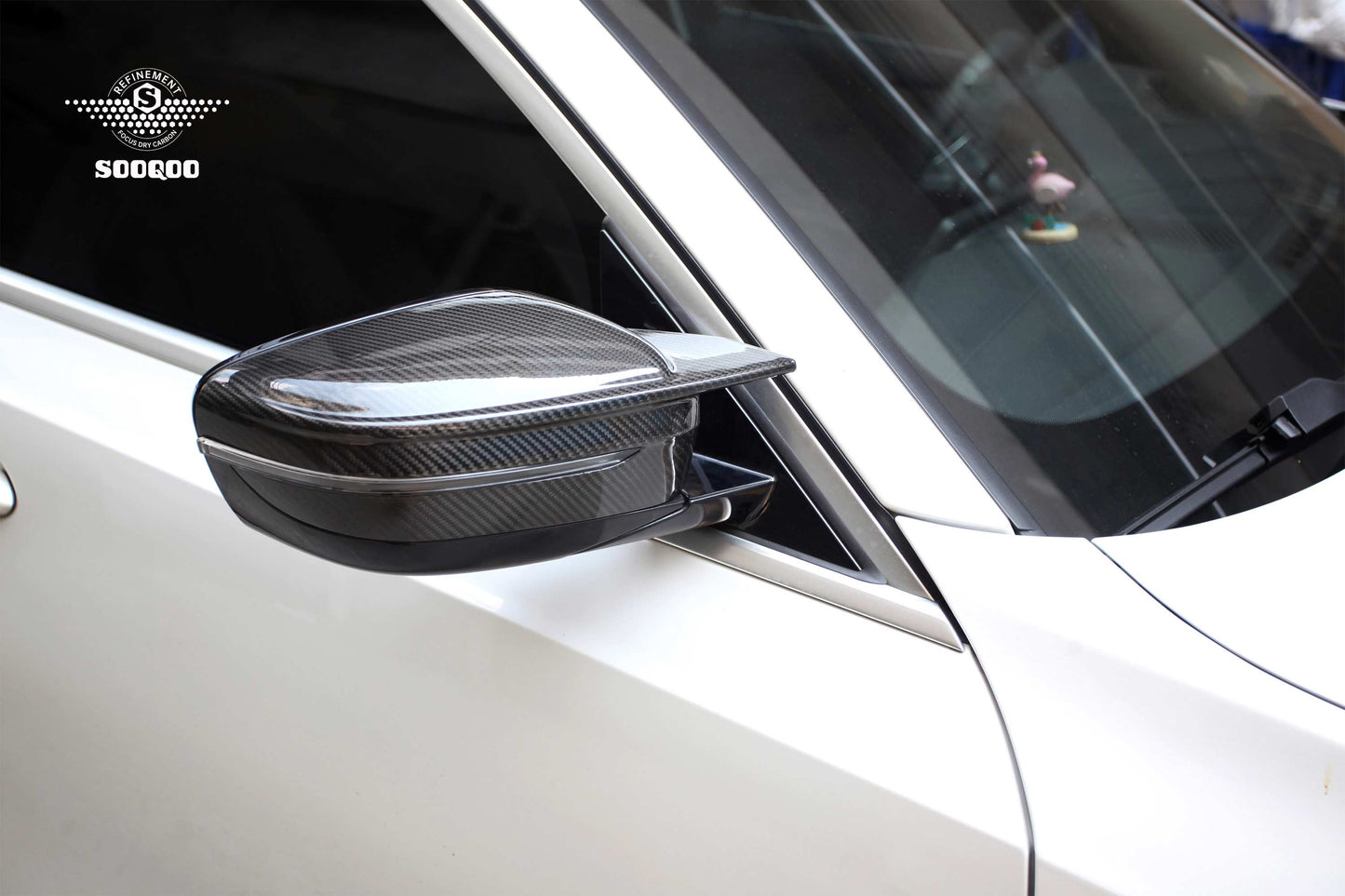 BMW 5系G30 M4款碳纖維後視鏡蓋 H-006B