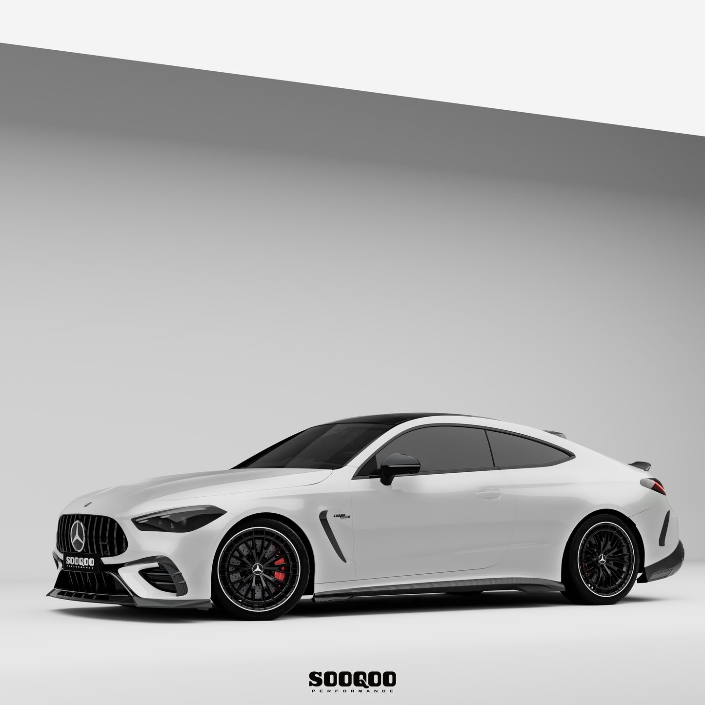 賓士CLE53 C236 SQ款 乾碳纖維前下擾流 SQ-BZ-001