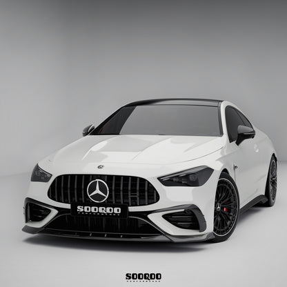 賓士CLE53 C236 SQ款 乾碳纖維前保險桿進氣口裝飾件 SQ-BZ-002