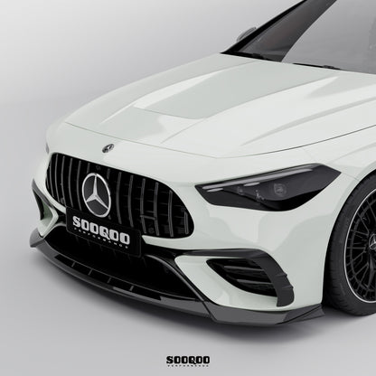 賓士CLE53 C236 SQ款 乾碳纖維前保險桿進氣口裝飾件 SQ-BZ-002