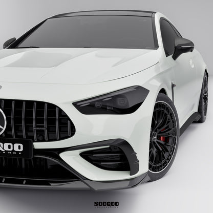 賓士CLE53 C236 SQ款 乾碳纖維前保險桿進氣口裝飾件 SQ-BZ-002