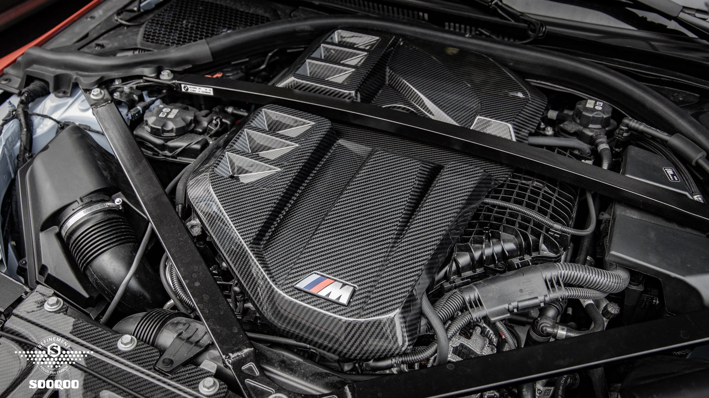 BMW M2 G87 碳纖維引擎室飾蓋 T-347