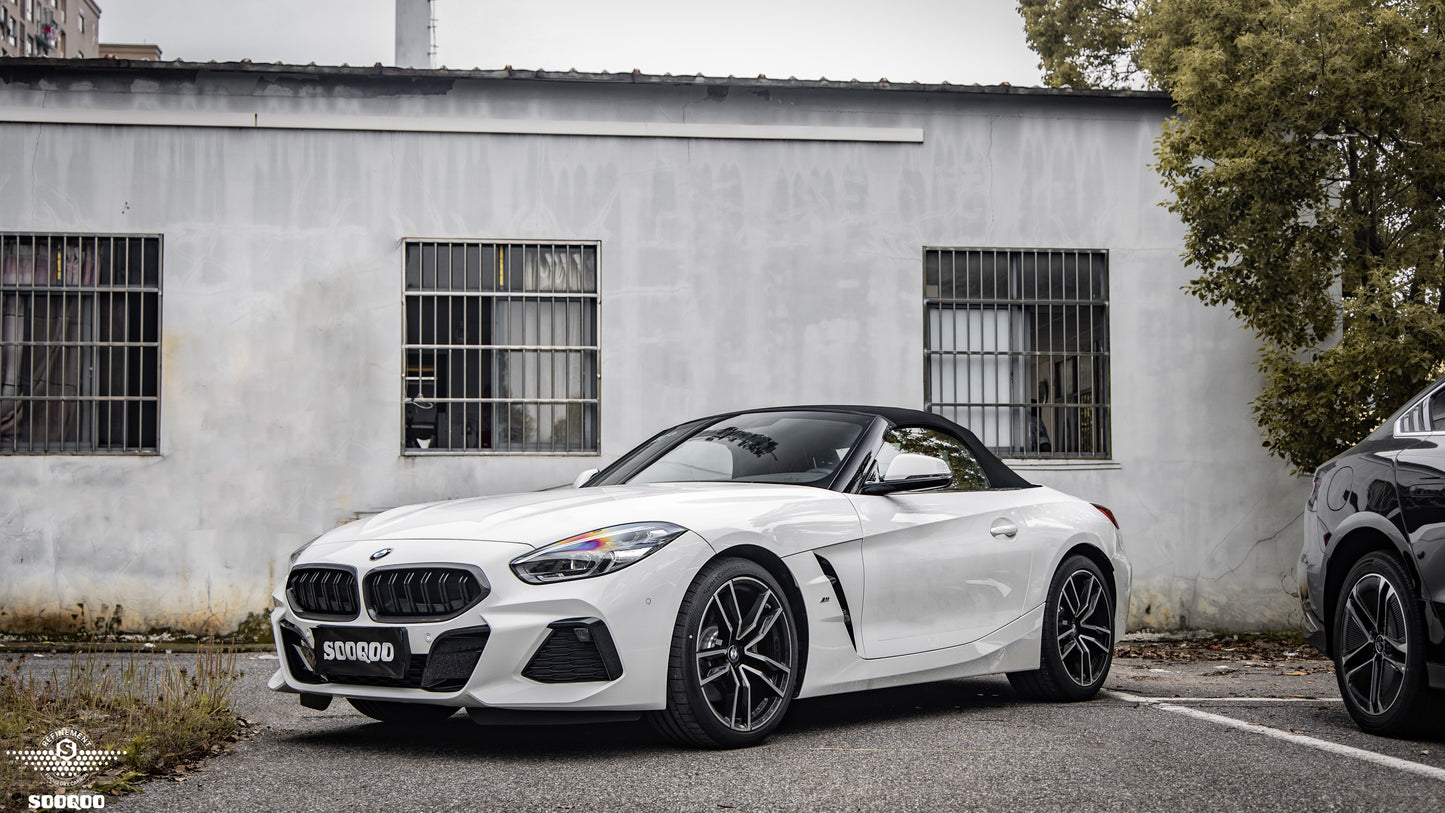 BMW Z4 G29 雙格柵款乾碳纖維水箱護罩 T-302