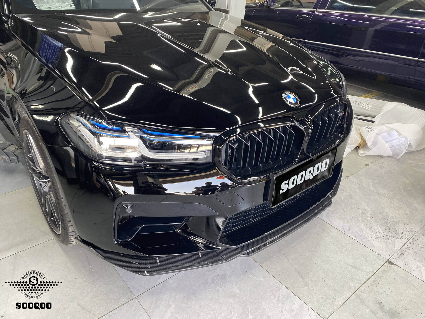 BMW M5 F90 MT款碳纖維前擾流 T-167