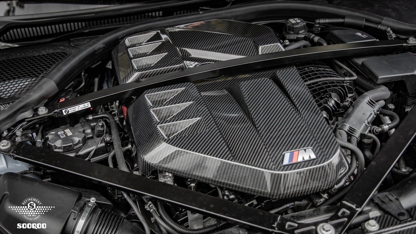 BMW M2 G87 碳纖維引擎室飾蓋 T-347