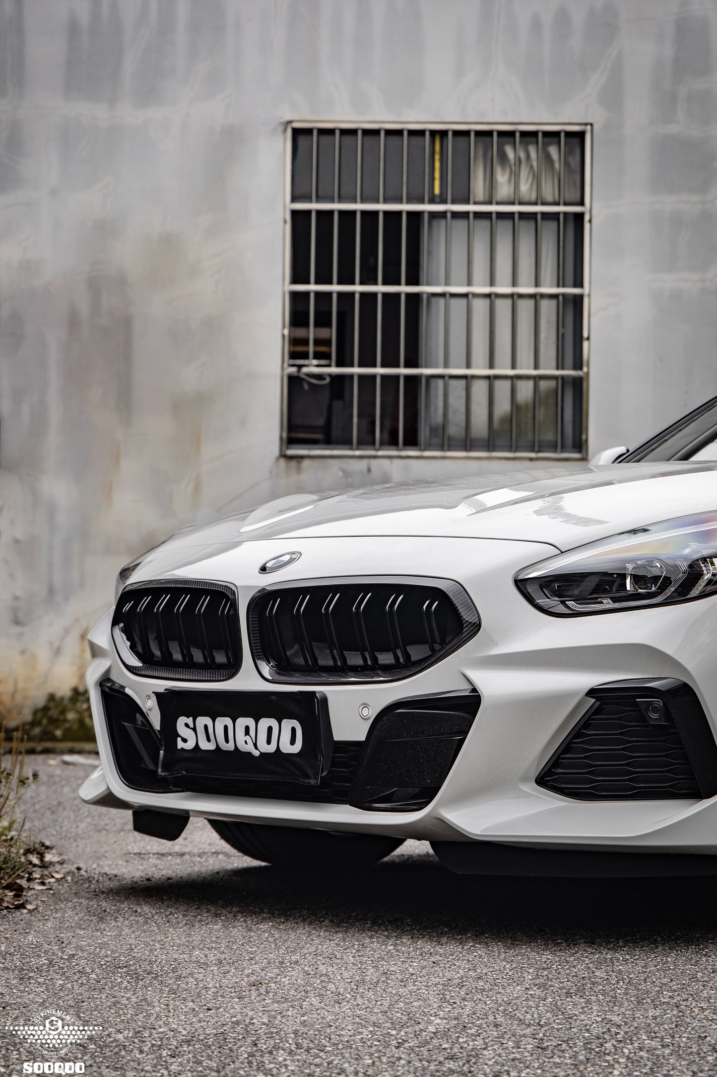 BMW Z4 G29 雙格柵款乾碳纖維水箱護罩 T-302