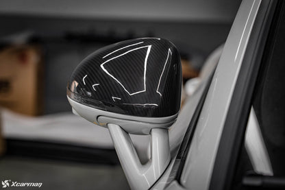 Porsche Macan 95B 原車OEM款 環景輔助 乾式碳纖維後視鏡蓋