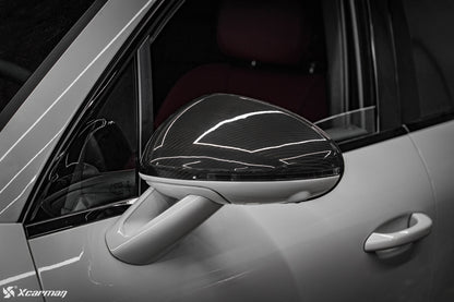 Porsche Macan 95B 原車OEM款 環景輔助 乾式碳纖維後視鏡蓋