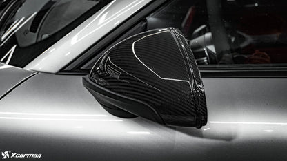 Porsche 911 991 原車OEM款 普通版 乾式碳纖維後視鏡蓋