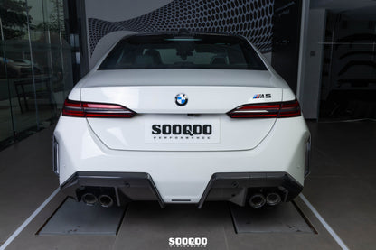 BMW M5 G90 G99 OEM款碳纖維後下擾流 T-487